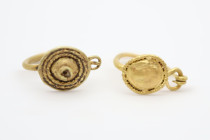 Roman Gold Ear Rings,
Circa 1st - 2nd Century AD