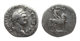 Domitian. As Caesar, AD 69-81. AR Denarius