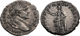 Trajan, AD 98-117. AR Denarius