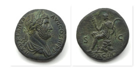 Hadrian 134-138 AD. AE Sestertius