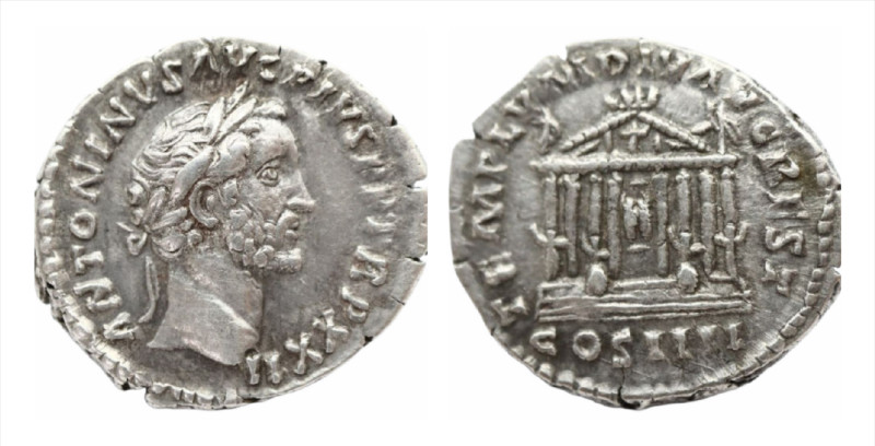 Antoninus Pius. Denarius. 158-159 AD. Rome. (Ric-III 290a). (Bmcre-939). (Rsc-80...