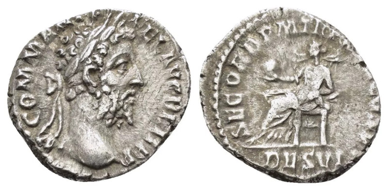 Commodus, AD 177-192. AR Denarius, 2.67 gr, 18 mm . Obv : M COMM ANT P FEL AVG B...