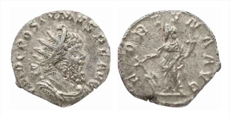 Postumus. Romano-Gallic Emperor, A.D. 260-269. BI Antoninianus, 20 mm, 2,88 g. T...