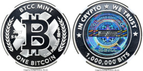 BTCC silver Proof Loaded (Unredeemed) 1 Bitcoin (BTC) 2017 PR69 Ultra Cameo NGC, Ahonen Unlisted. Total issued: 100. Firstbits 1vZ28SX7oL. Serial #S00...