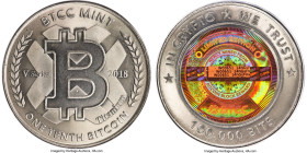 BTCC titanium Loaded (Unredeemed) 0.1 Bitcoin (BTC) 2018 MS66 PCGS, Ahonen Unlisted. Total issued: 900. Firstbits 14hGsFVw. Serial #W00651. V Series. ...
