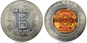 BTCC titanium Loaded (Unredeemed) 1 Bitcoin (BTC) 2018 MS67 Antiqued NGC, Ahonen Unlisted. Total issued: 150. Firstbits 187Gsyuu. Serial #V00002. V Se...