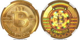 Casascius brass "Casacius" Loaded (Unredeemed) 1 Bitcoin (BTC) 2011 MS66 NGC, Ahonen-pg 89. Total Issued: 6,109. Series 1. Type PF. 28.5mm. Firstbits ...