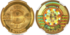 Casascius brass "Casacius" Loaded (Unredeemed) 1 Bitcoin (BTC) 2011 MS64 NGC, Ahonen-pg 89. Total Issued: 6,109. Series 1. Type PF. 28.5mm. Firstbits ...