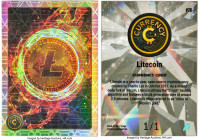 Cardsmiths Unloaded (Unfunded) "Currency Series 4 - Diamond Gemstone Refractor" Litecoin Trading Card 2024 Mint 9 TAG, TAG Score 942. Card number #28....