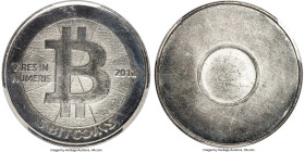 Casascius nickel-plated brass Unloaded (Unfunded) "Bitnickel" 5 Bitcoin (BTC) 2012 MS64 PCGS, cf. Ahonen-pg 97 (for the loaded 5BTC). Type DIY. 28.5mm...