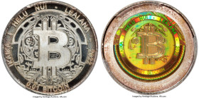 Lealana silver Proof Loaded (Unredeemed) "Bitcoin Cent" 0.01 Bitcoin (BTC) 2022 PR69 Deep Cameo PCGS, Ahonen-Unl. Serial #58. Type UF (User-Funded). F...