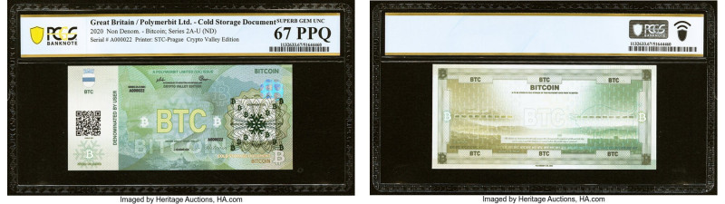 Polymerbit Ltd. "Crypto Valley" Loaded (Unredeemed) Cold Storage Document 0.001 ...