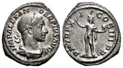 Severus Alexander. Denarius. 232 AD. Rome. (Ric-IV 112). (Bmcre-855). (Rsc-427). Anv.: IMP ALEXANDER PIVS AVG, laureate, draped and cuirassed bust to ...