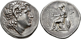 KINGDOM OF THRACE. 
LYSIMACHUS, king 323-281 BC. Tetradrachm, Pella, about 286-282. AR 17.19 g. Head r. of deified Alexander the Great, wearing diade...