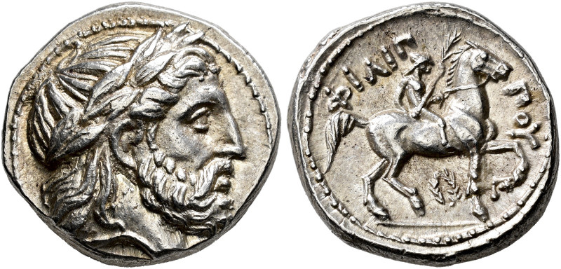 KINGDOM OF MACEDONIA. 
PHILIPPUS II, king 359-336 BC. Tetradrachm, Amphipolis, ...