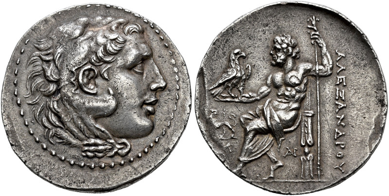 IONIA. 
MILET. Tetradrachm, type of king Alexander the Great, about 210-190. AR...