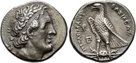 PTOLEMAIC KINGDOM OF EGYPT. 
PTOLEMY I SOTER, king 323 - 283 BC. Tetradrachm, Alexandria, after 295. AR 14.19 g. Head of Ptolemy r., wearing royal di...