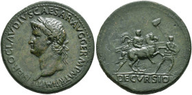 COINS OF THE ROMAN EMPIRE. 
NERO, AD 54-68. Sestertius, about 63. AE 27.85 g. NERO CLAVDIVS CAESAR AVG GERM PM TR P IMP PP Lauretae head l. Rev. DECV...