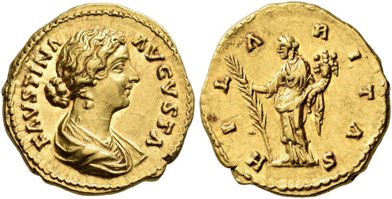 COINS OF THE ROMAN EMPIRE. 
FAUSTINA II, wife of Marcus Aurelius, died 176 AD. ...