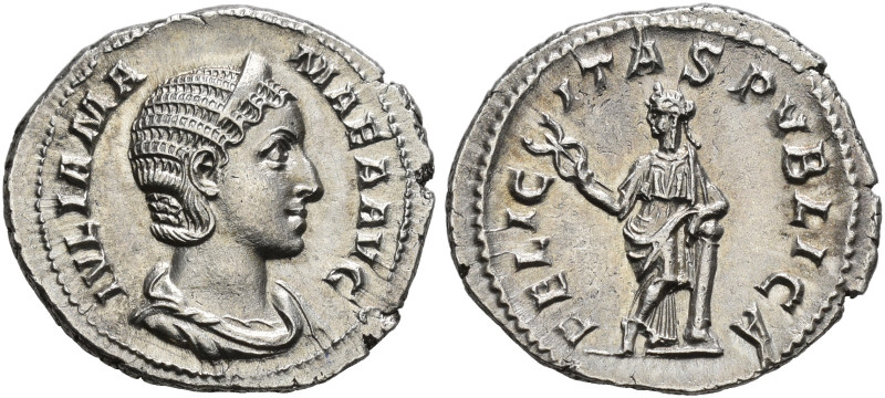 COINS OF THE ROMAN EMPIRE. 
JULIA MAMAEA, mother of Severus Alexander, died 235...
