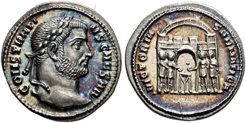 COINS OF THE ROMAN EMPIRE. 
CONSTANTIUS I CHLORUS, Caesar AD 293-305 AD. Argent...