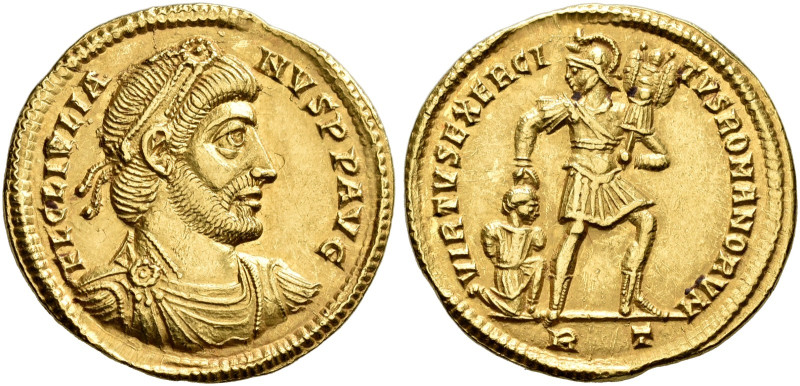 COINS OF THE ROMAN EMPIRE. 
JULIANUS II, AD 360-363. Solidus, Rome. AV 4.52 g. ...