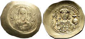 BYZANTINE EMPIRE. 
MICHAEL VII DUCAS, AD 1071-1078. Histamenon, gold, Constantinople. AV 4.44 g. Nimbate bust of Christ facing, wearing pallium and c...