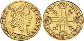 FRANCE. ROYAUME. 
Louis XIII, 1610-1643. 1/2 Louis d'or 1640, Paris. 3,34 g. Duplessy 1299; Fr. 411.
Good very fine

Provenance:
Eberhard W. Korn...