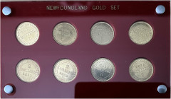 NEW FOUNDLAND. 
New Foundland 2 Dollars 1865, 1870, 1872, 1880, 1881, 1882, 1885 & 1888, Mint of London. Complete New Foundland Gold Set including th...