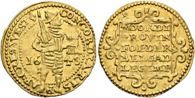 THE NETHERLANDS. HOLLAND. 
Province. Ducat 1648. Standing knight // Tablet with legend. 3,46 g. Delmonte 774; Fr. 249.
Very fine-extremely fine

P...