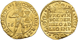 THE NETHERLANDS. UTRECHT. 
Province. Ducat 1647. Standing knight // Tablet with legend. 3,48 g. Delmonte 963; Fr. 284.
Very fine-extremely fine

P...