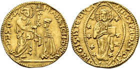 RHODOS. Knights of St. John. 
Fabrizio del Carretto, 43rd Grand Master, 1513-1521. Ducat n.d. AV 3,47 g. F·FABRICII D CA-M/F/œ-·S/I/O/A/n/n/I/S Grand...