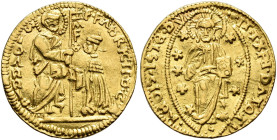 RHODOS. Knights of St. John. 
Fabrizio del Carretto, 43rd Grand Master, 1513-1521. Ducat n.d. AV 3,48 g. F·FABRICII D CA-M/F/œ-·S/I/O/A/n/n/I/S Grand...