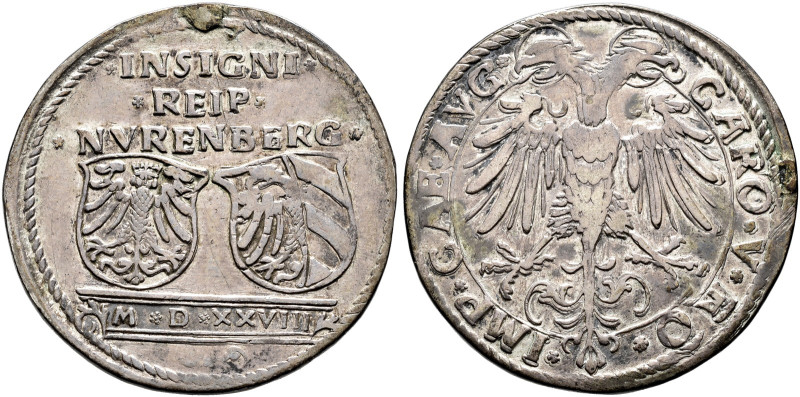 NÜRNBERG. KÖNIGLICHE MÜNZSTÄTTE. 
Karl V., 1519-1530-1556. Zwanziger ("Doppelte...