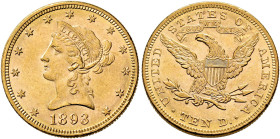 USA. 
10 Dollars 1893. Liberty Head. Fr. 158.
Very fine­-extremely fine

Provenance:
Heritage of a Jewish Canadian family.
