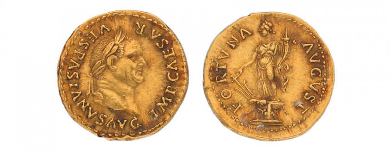 Römisches Kaiserreich, Vespasian, Aureus 74 AD, 7,35 g. IMP CAESAR - VESPASIANVS...