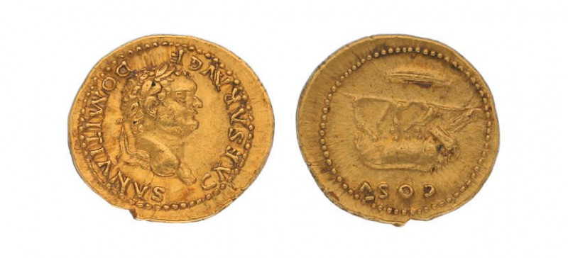 Römisches Kaiserreich, Domitian als Caesar, 69-81, Aureus, 77/78, Rom, 7,48 g. K...