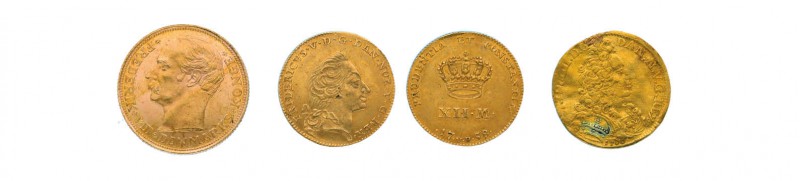 Kleine Sammlung von 10 Goldmünzen Dänemark. Mit dabei 20 Kronen 1900, 1910 und 1...