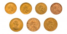 19 Goldmünzen Deutsches Kaiserreich meist Preussen. Dabei u.a. 10 und 20 Mark 1888 Friedrich III., 20 Mark 1914 Wilhelm II. in Uniform, 10 Mark 1872 u...