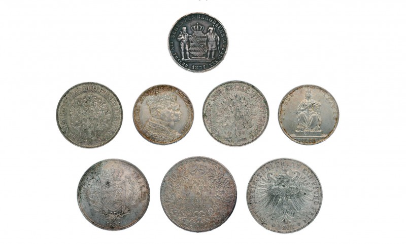 Umfangreiche und interessante Partie mit Münzen aus Deutschland vom 19. Jahrhund...