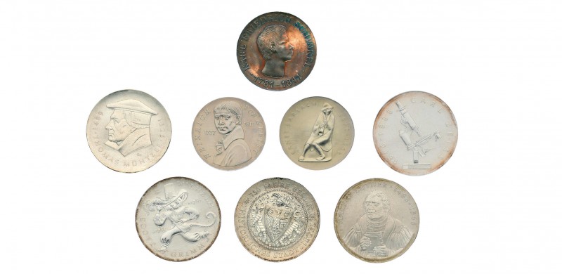 Umfangreiche Sammlung DDR Gedenkmünzen zu 5, 10 und 20 Mark mit vielen besseren ...