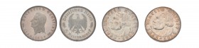 Sammlung Kurs- und Gedenkmünzen 3. Reich untergebracht in 5 Tablaren. Dabei u.a. 8 x 5 Mark Luther 1933 A-J (G und J je 2fach vorhanden), 5 Mark 1934 ...