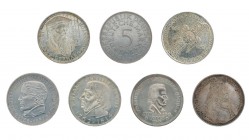 Bundesrepublik Deutschland. Vollständige Sammlung der 5 Mark Münzen 1951-1974 inklusive 1958 J. Dazu 29 x 5 Mark Gedenkmünzen inklusive Germanisches N...