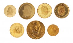 Kleine Partie mit 13 Goldmedaillen, meist mit Bezug zu Deutschland. Dabei Sonderprägung in Gold "Die goldenen Tausender".