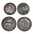 Silbermedaille 1617 im Gewicht von 2 Talern, auf den Fortschritt des Seehandels und der Landwirtschaft der Vereinigten Provinzen. Schiff mit gesetzten...