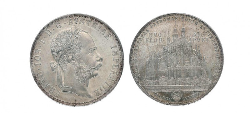 Österreich-Ungarn, Franz Joseph I. 1848 - 1916, 2 Gulden 1887 Kuttenberg, Frühwa...