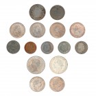 Sammlung Kursmünzen Österreich-Ungarn ab ca. 1850 untergebracht in 7 Münztablaren. Dabei u.a. 1 Krone mit 1892, 1 Heller 1892 und 10 Heller 1892. Dazu...