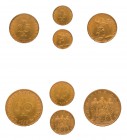 50 Franken in Gold, 1959 Vorderseite: Die drei Eidgenossen von Vibert mit der Umschrift IN NOMINE DOMINI (lat., Im Namen des Herrn = Anfang der Bundes...