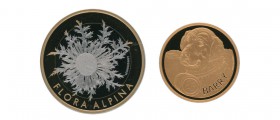 Umfangreiche Sammlung der Schweizer Gedenkmünzen. Dabei 3 x 50 Franken Gold 2017 und 2018 mit Künstlersignatur. Dazu 332 x 5 Franken in Stempelglanz u...