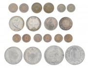 Umfangreiche Sammlung Schweizer Kurs- und Gedenkmünzen ab 1850 von 1 Rappen bis 5 Franken untergebracht in 17 Lindner Tabletts. Dabei auch die bessere...
